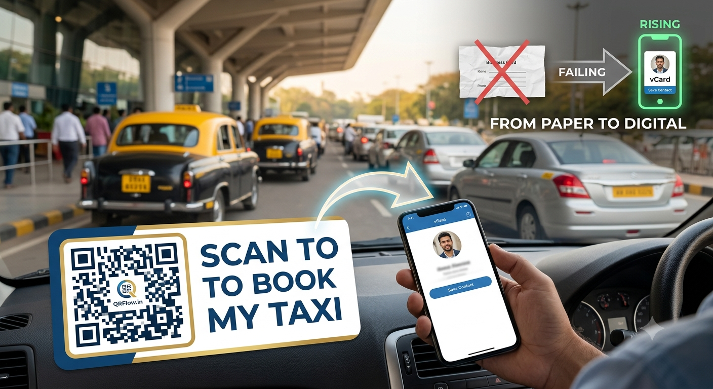 QR Code for Cab Drivers & Taxi Services: Automate Booking & Passenger Loyalty in India